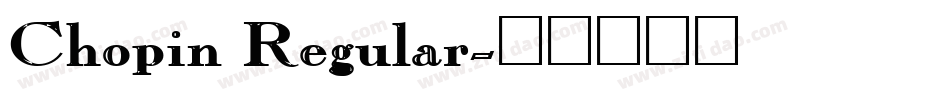 Chopin Regular字体转换